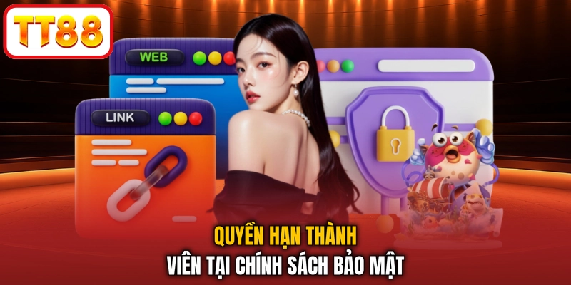 Quyền hạn thành viên tại chính sách bảo mật